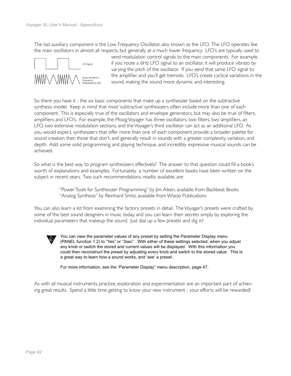 Moog Music Minimoog Voyager XL User Manual | Page 90 / 100