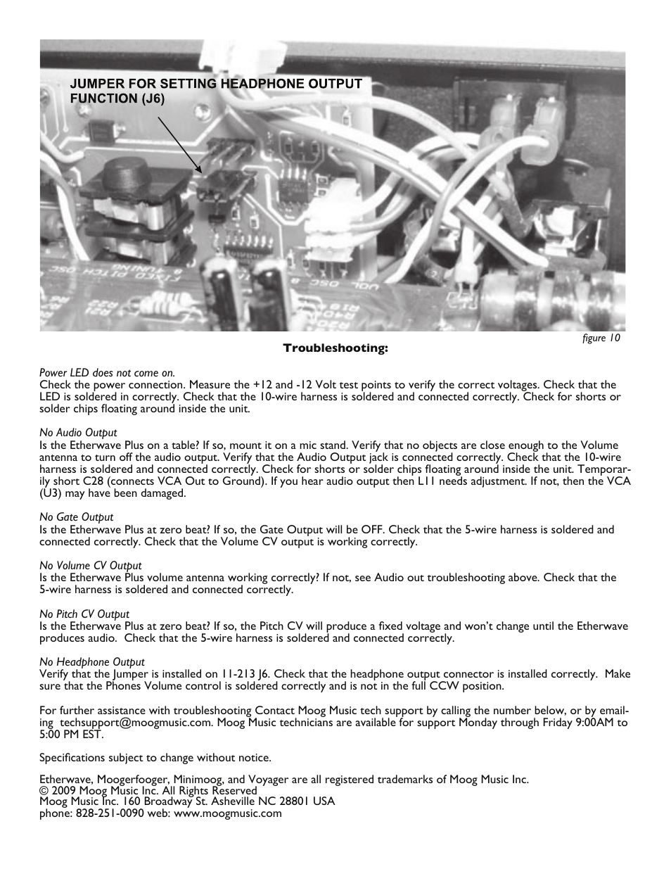 Moog Music Etherwave Plus Kit (Upgrade Instructions) User Manual | Page 10 / 12