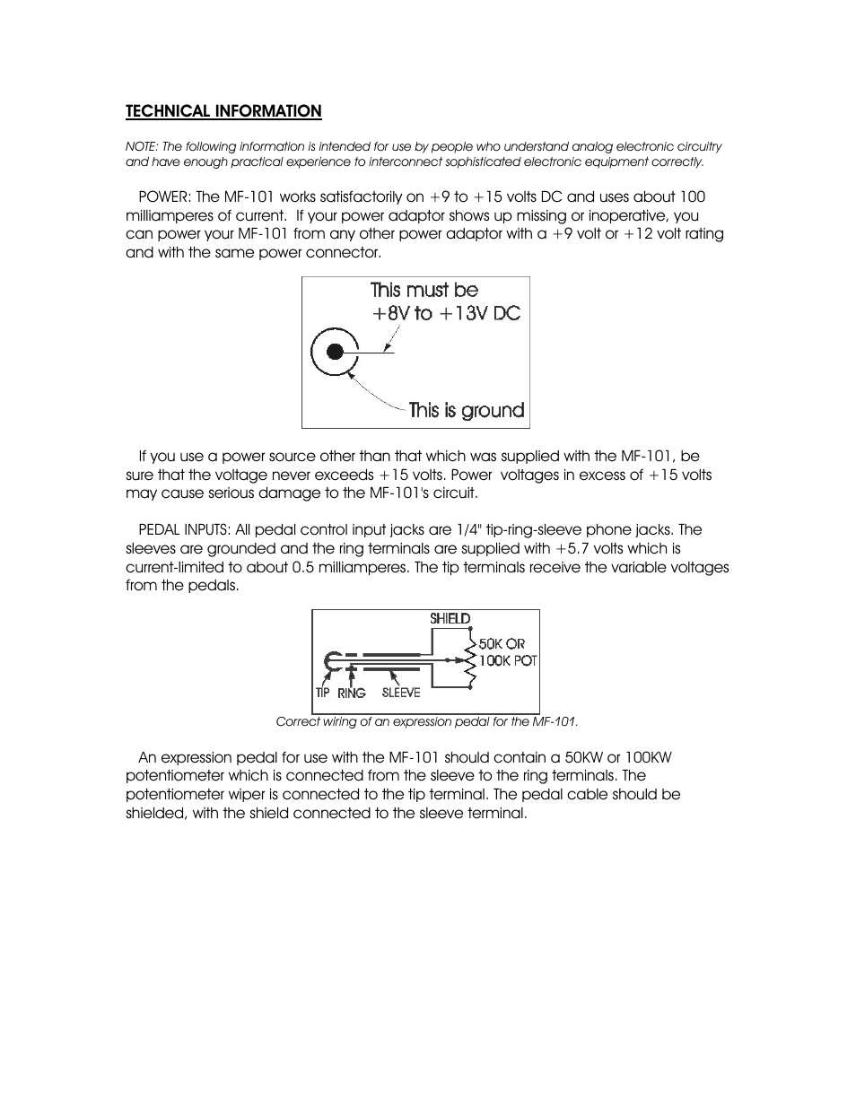 Moog Music MF-101 Lowpass Filter User Manual | Page 11 / 14