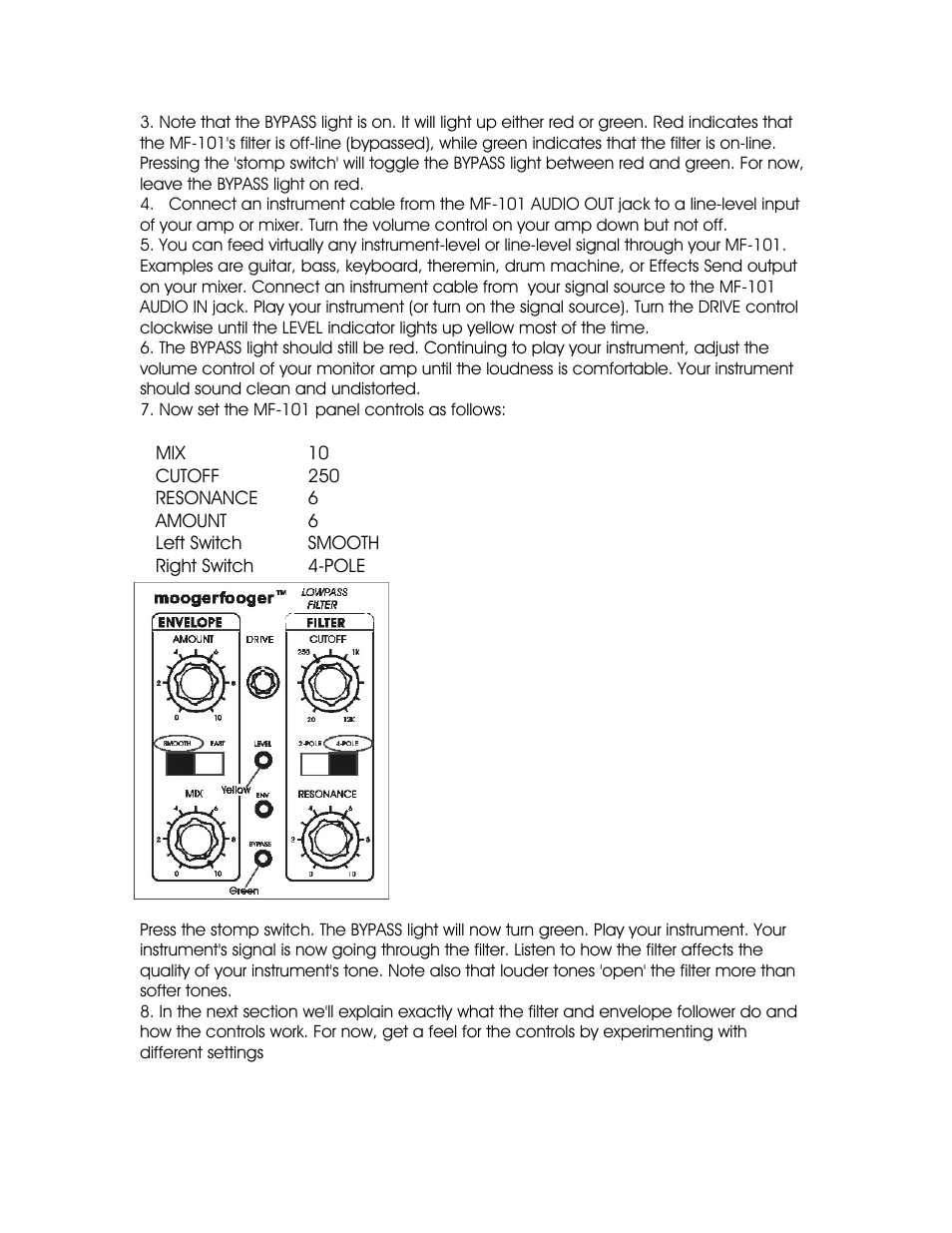 Moog Music MF-101 Lowpass Filter User Manual | Page 3 / 14