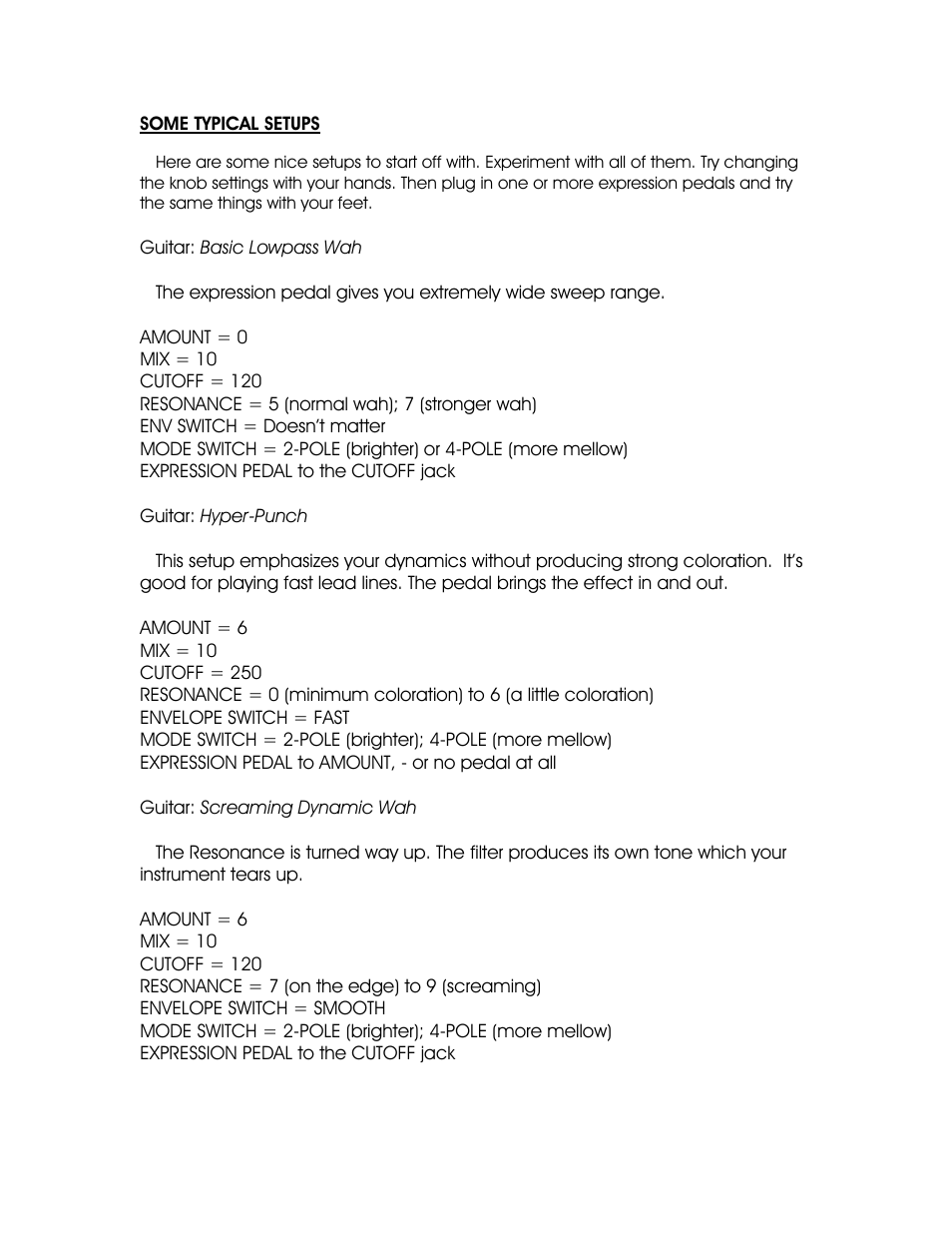 Moog Music MF-101 Lowpass Filter User Manual | Page 9 / 14