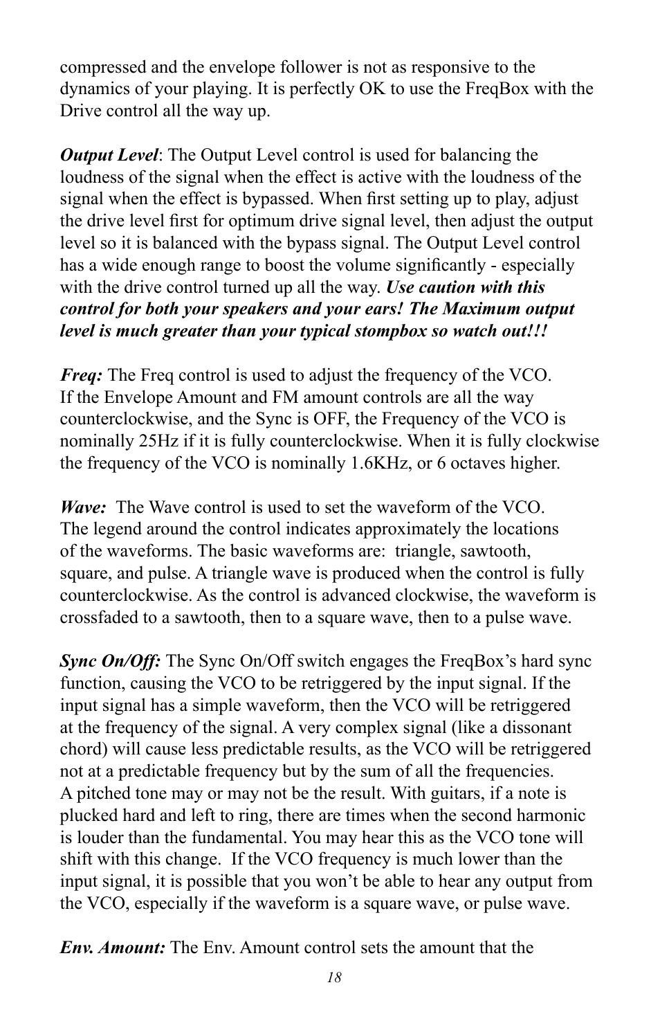 Moog Music MF-107 FreqBox User Manual | Page 18 / 28