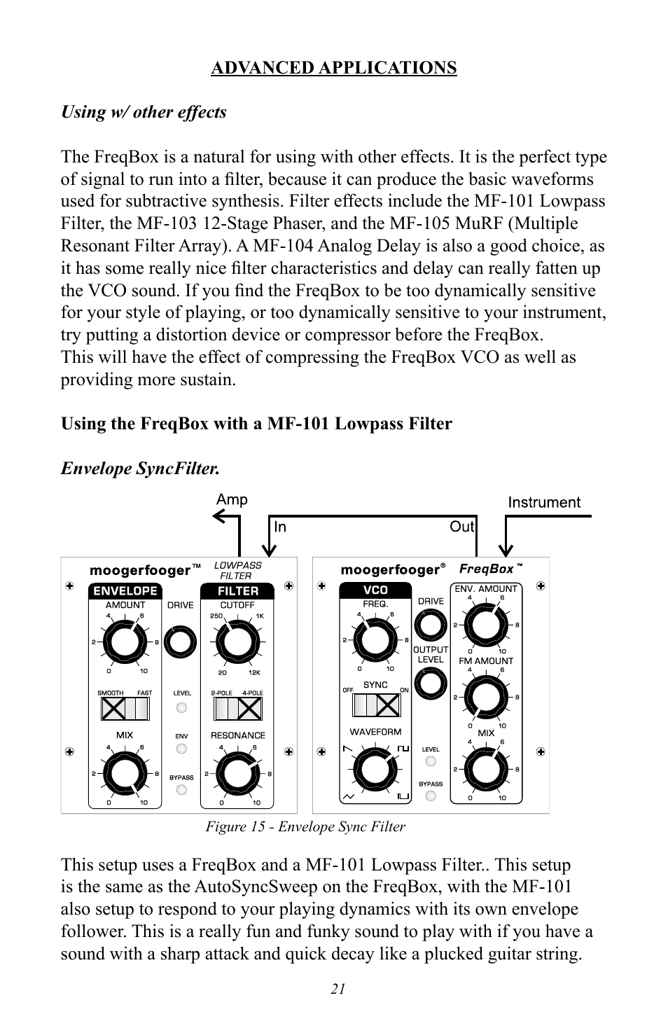 Moog Music MF-107 FreqBox User Manual | Page 21 / 28