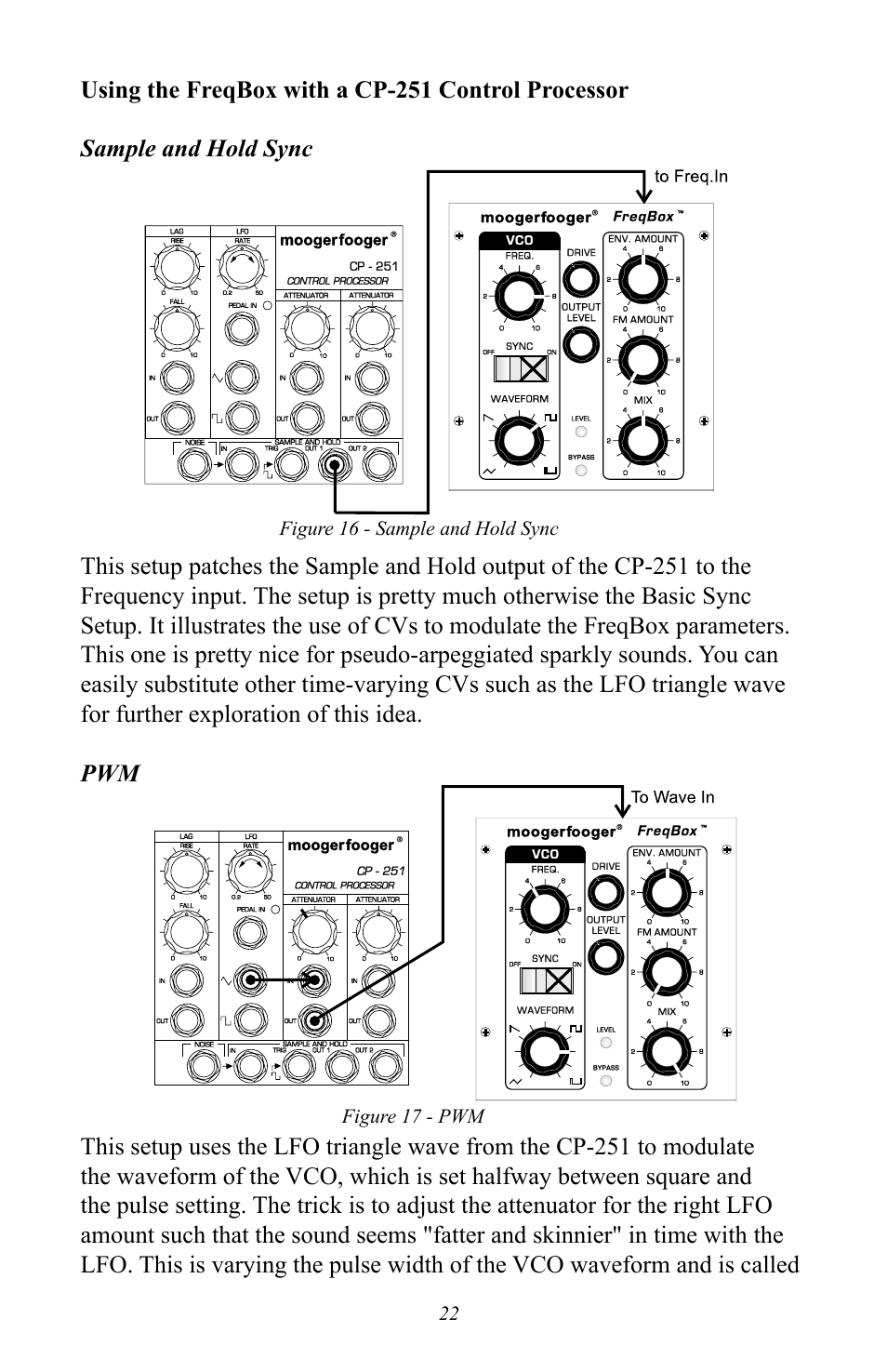 Moog Music MF-107 FreqBox User Manual | Page 22 / 28