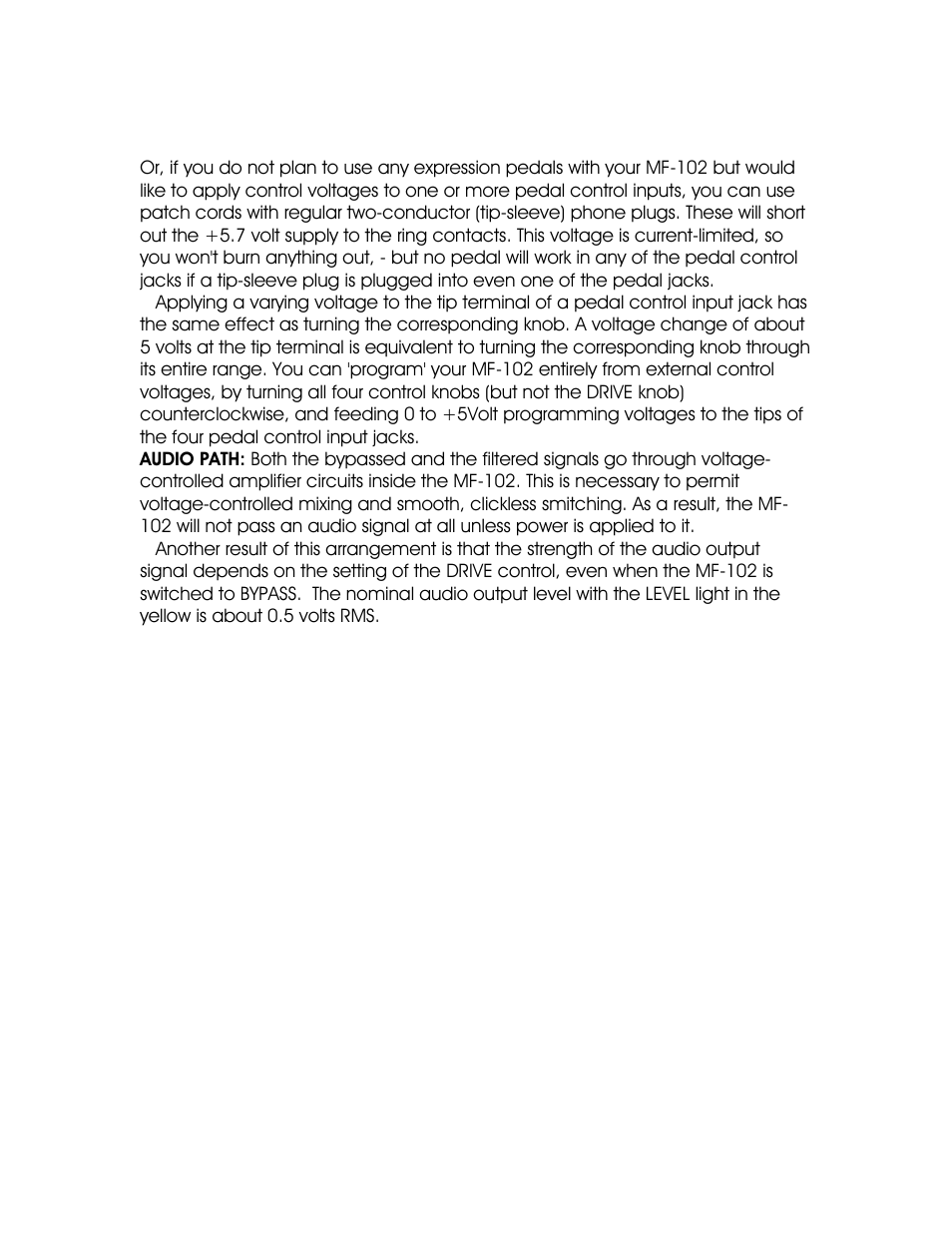 Moog Music MF-102 Ring Modulator User Manual | Page 13 / 15
