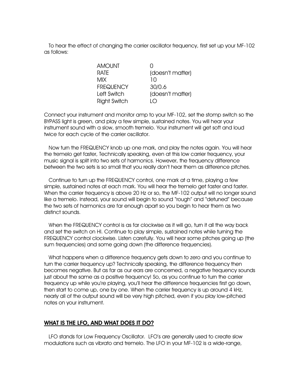 Moog Music MF-102 Ring Modulator User Manual | Page 8 / 15