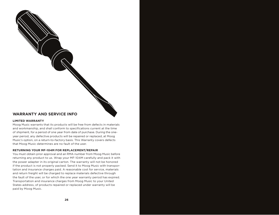 Moog Music MF-104M Analog Delay User Manual | Page 14 / 15