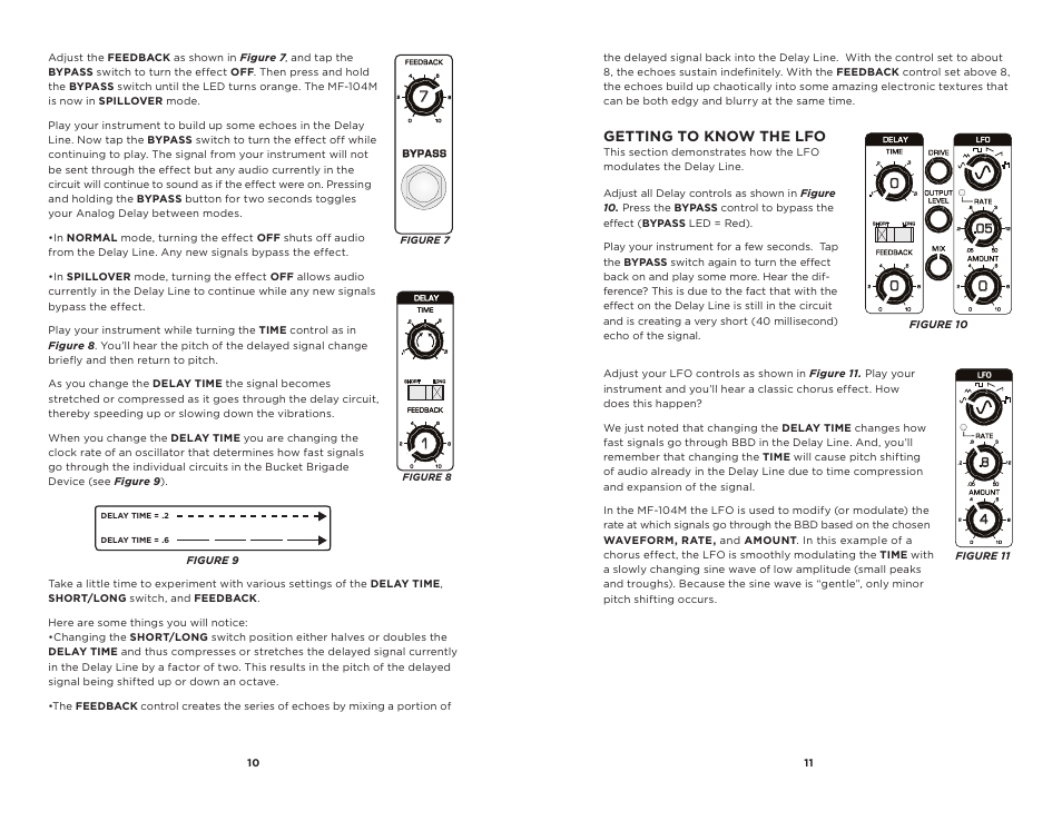 Getting to know the lfo | Moog Music MF-104M Analog Delay User Manual | Page 6 / 15