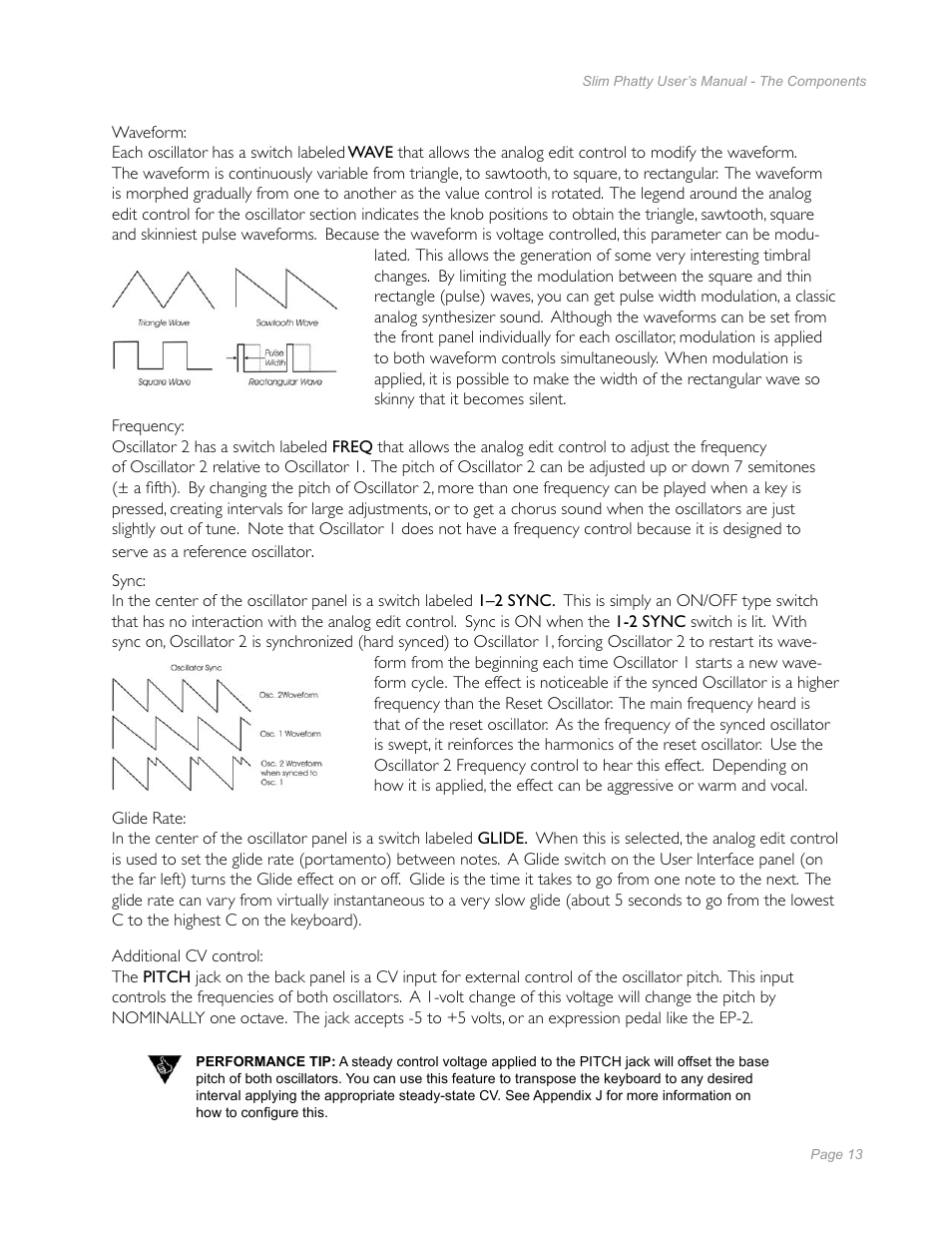 Moog Music Slim Phatty User Manual | Page 11 / 75