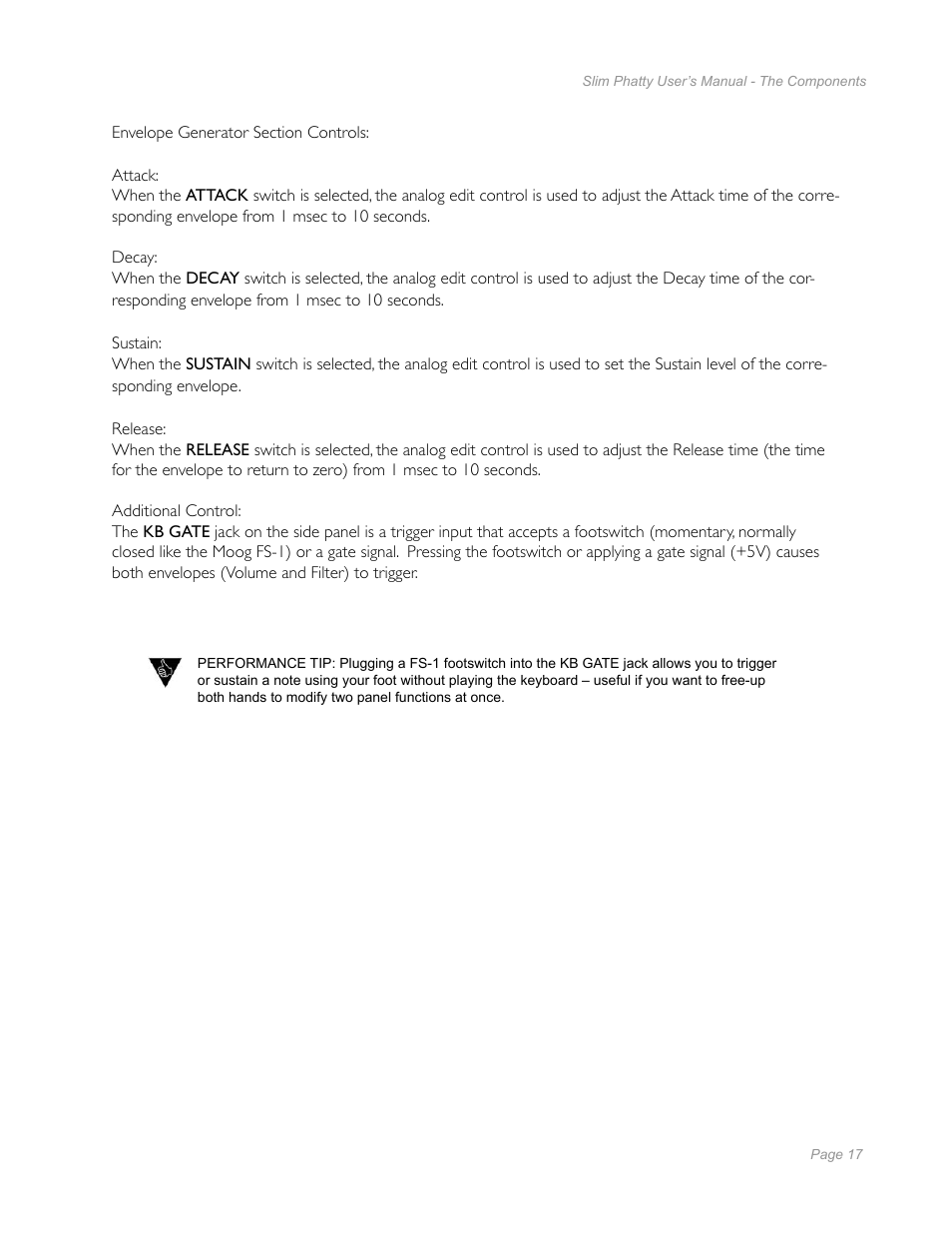 Moog Music Slim Phatty User Manual | Page 15 / 75