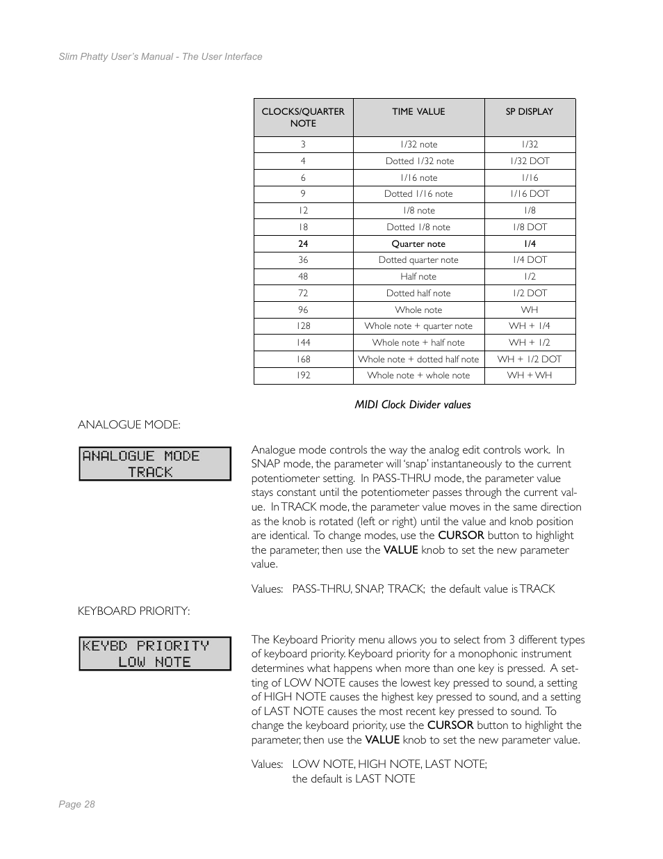 Moog Music Slim Phatty User Manual | Page 26 / 75