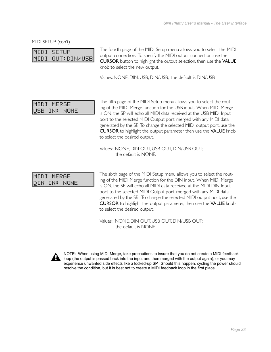 Moog Music Slim Phatty User Manual | Page 31 / 75