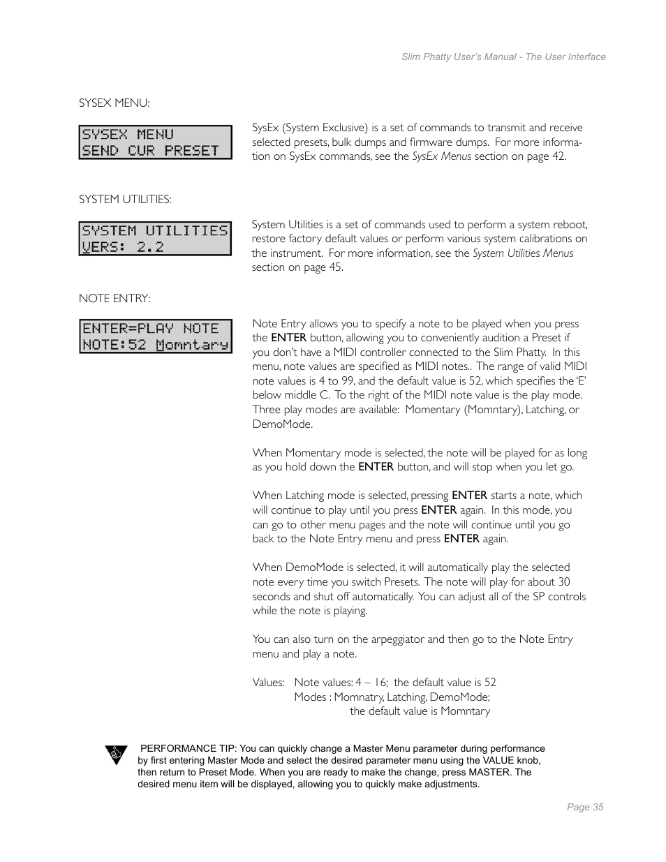 Moog Music Slim Phatty User Manual | Page 33 / 75