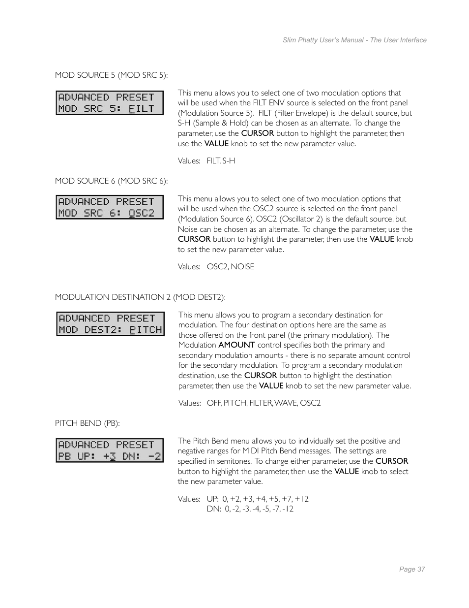 Moog Music Slim Phatty User Manual | Page 35 / 75