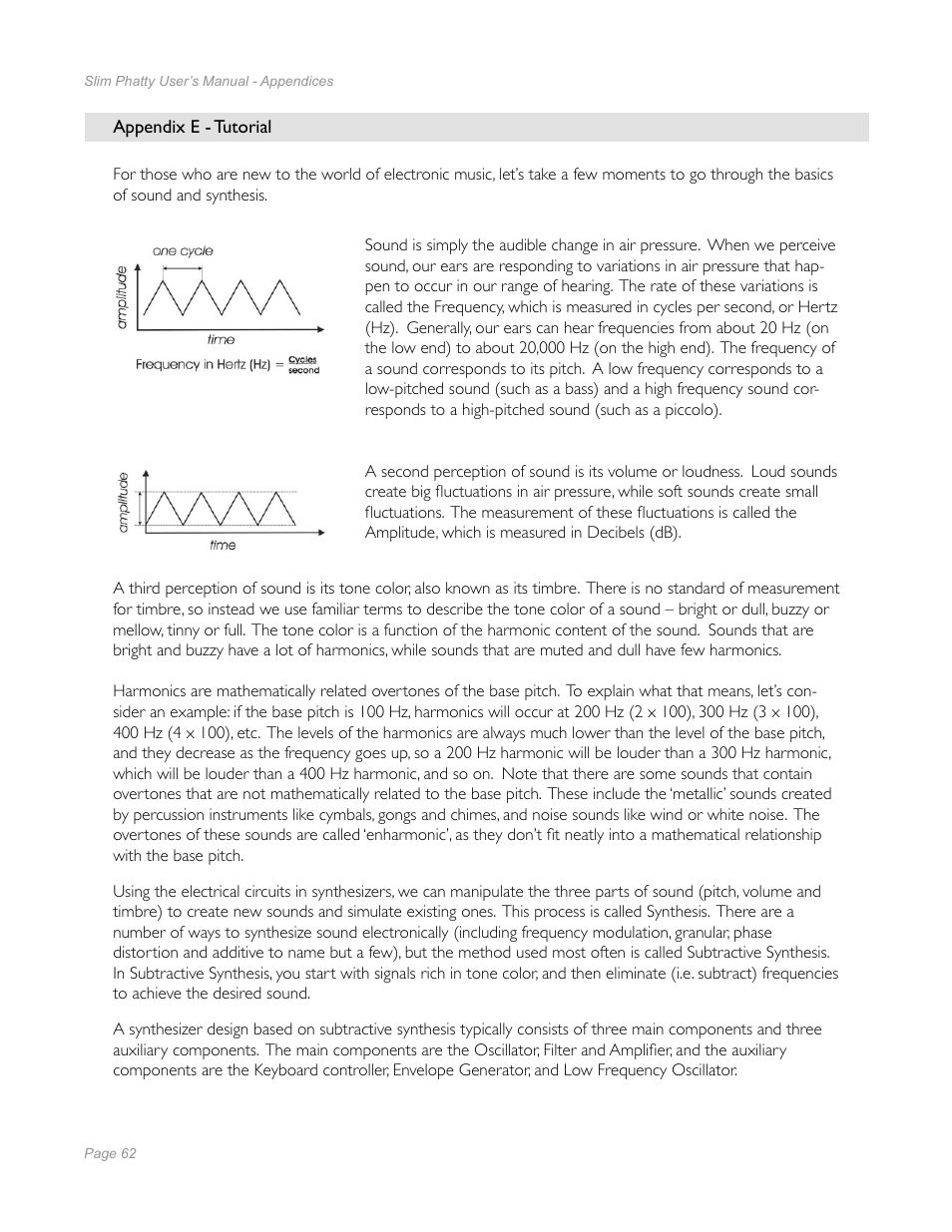 Appendix e - tutorial | Moog Music Slim Phatty User Manual | Page 60 / 75