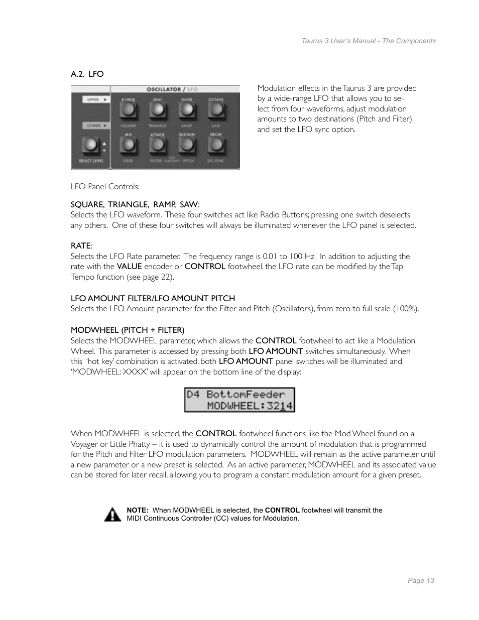 Moog Music Taurus 3 Bass Pedals User Manual | Page 11 / 60