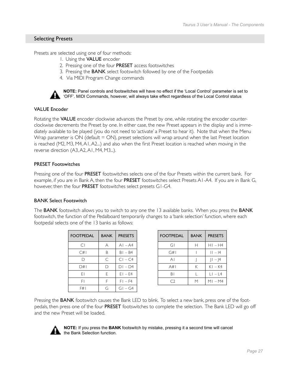 Moog Music Taurus 3 Bass Pedals User Manual | Page 25 / 60