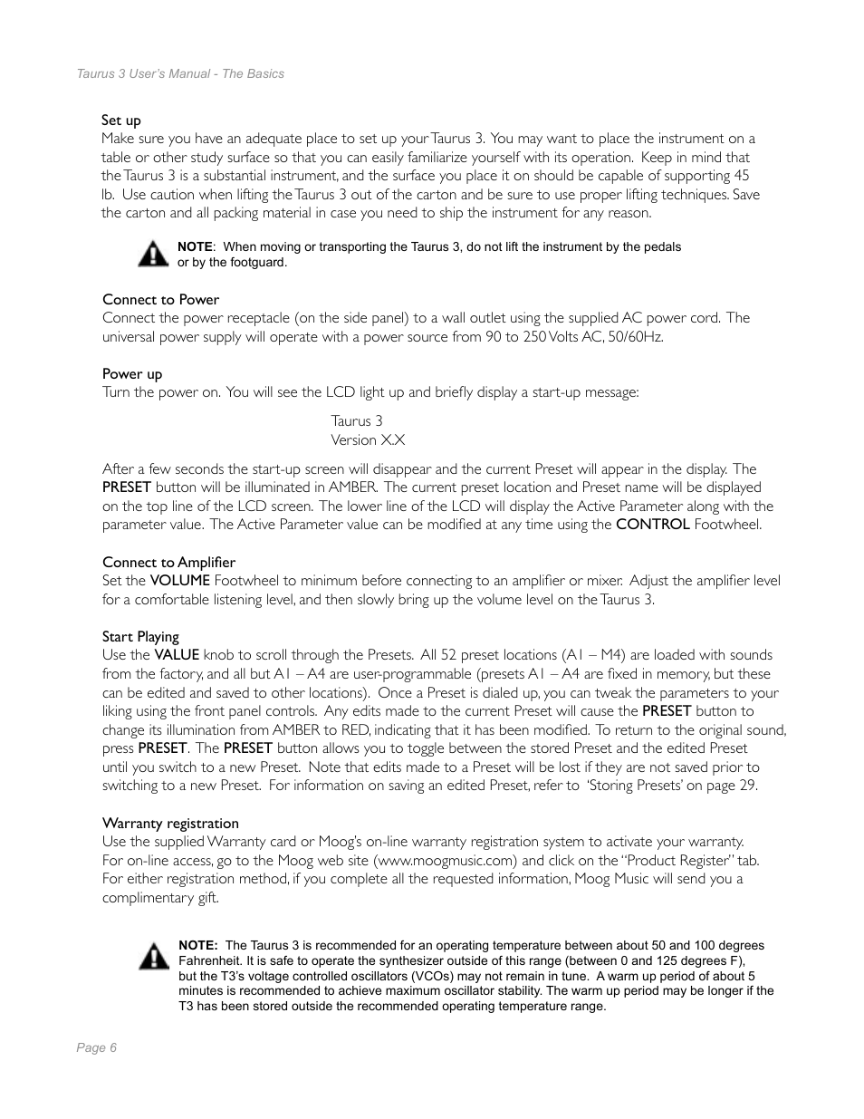 Moog Music Taurus 3 Bass Pedals User Manual | Page 4 / 60