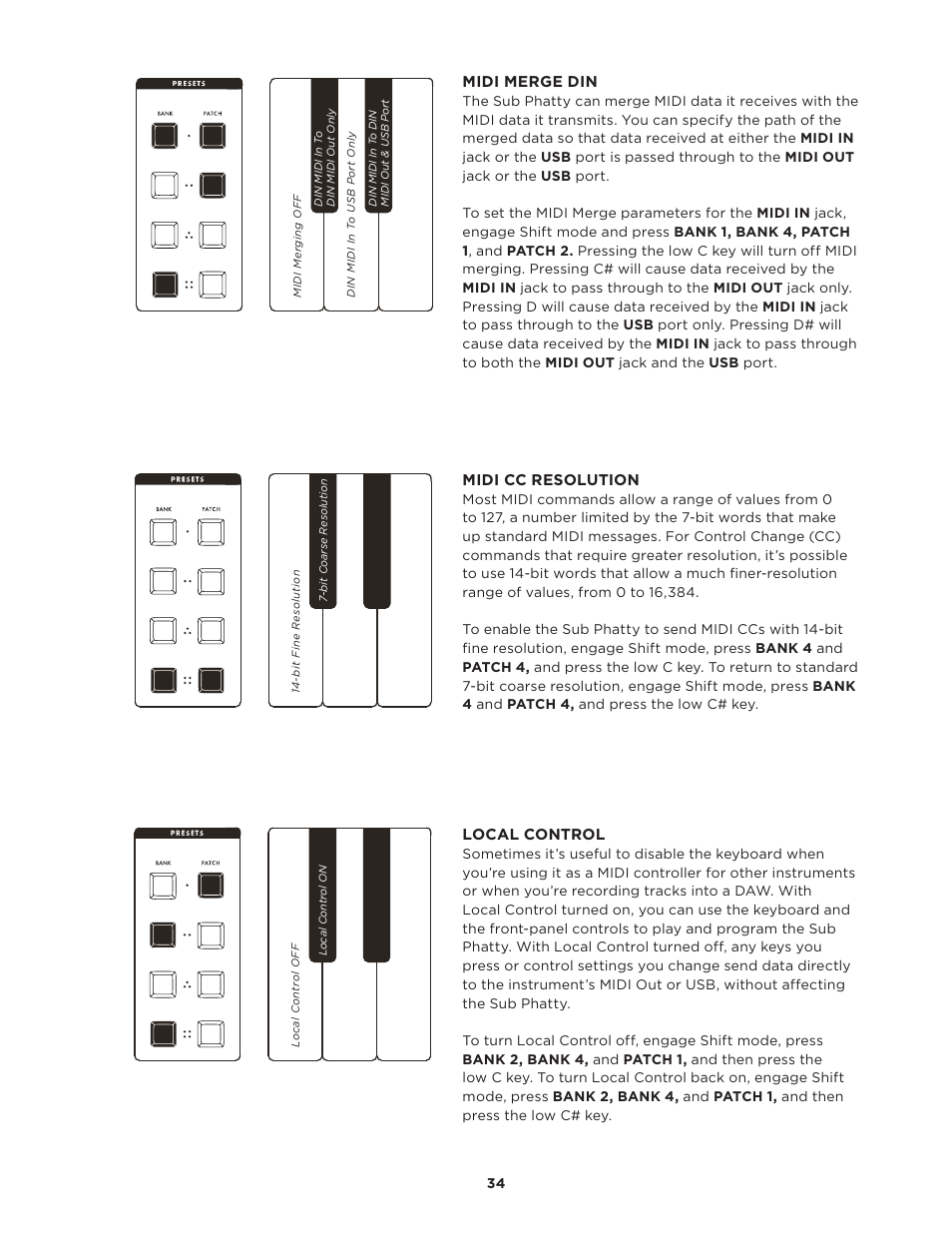 Moog Music SUB PHATTY User Manual | Page 34 / 44