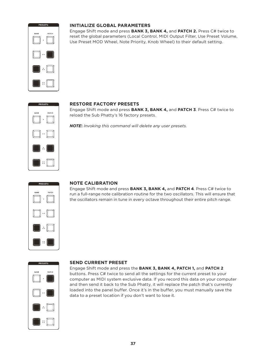 Moog Music SUB PHATTY User Manual | Page 37 / 44