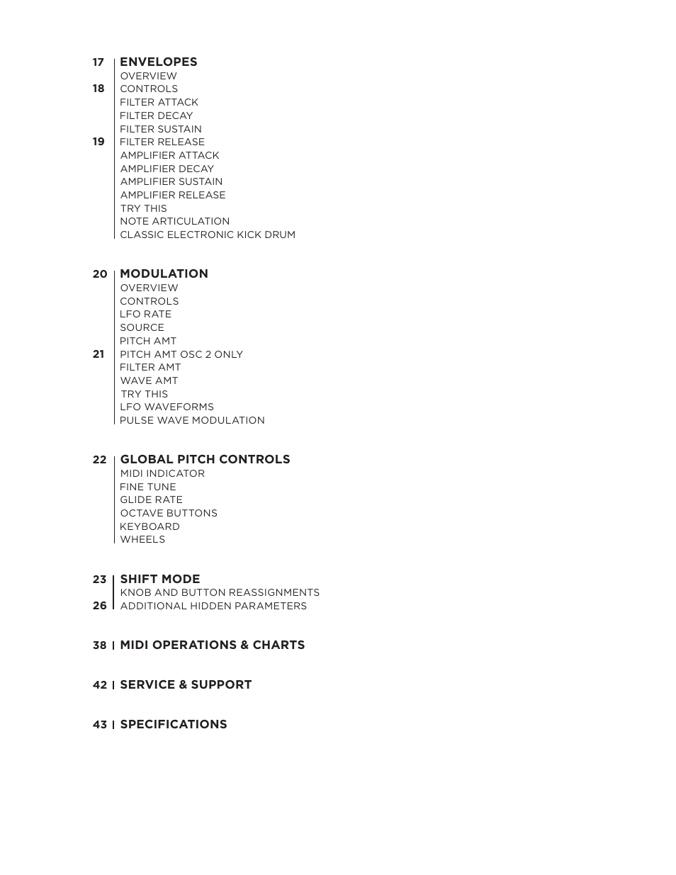 Moog Music SUB PHATTY User Manual | Page 6 / 44