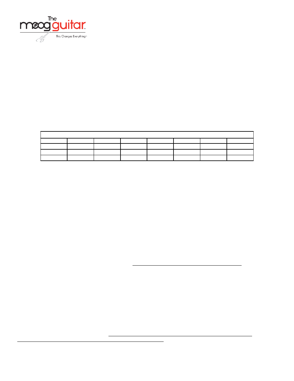 User's guide, Setting up and adjusting the moog guitar | Moog Music Moog Guitar (User's Guide) User Manual | Page 6 / 7