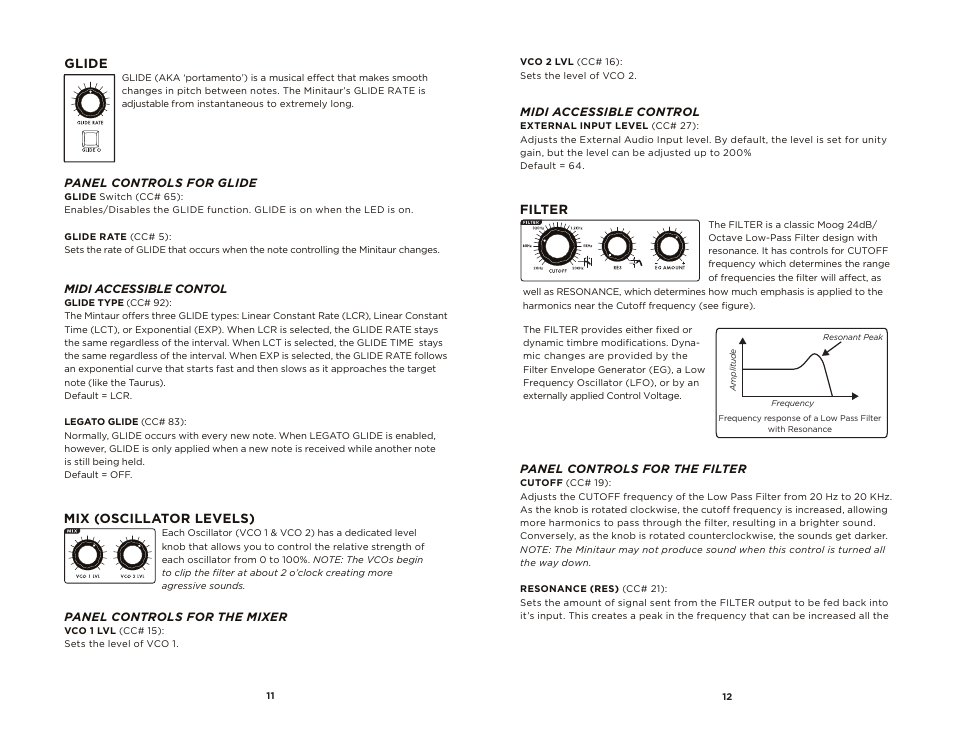 Moog Music MINITAUR User Manual | Page 7 / 20
