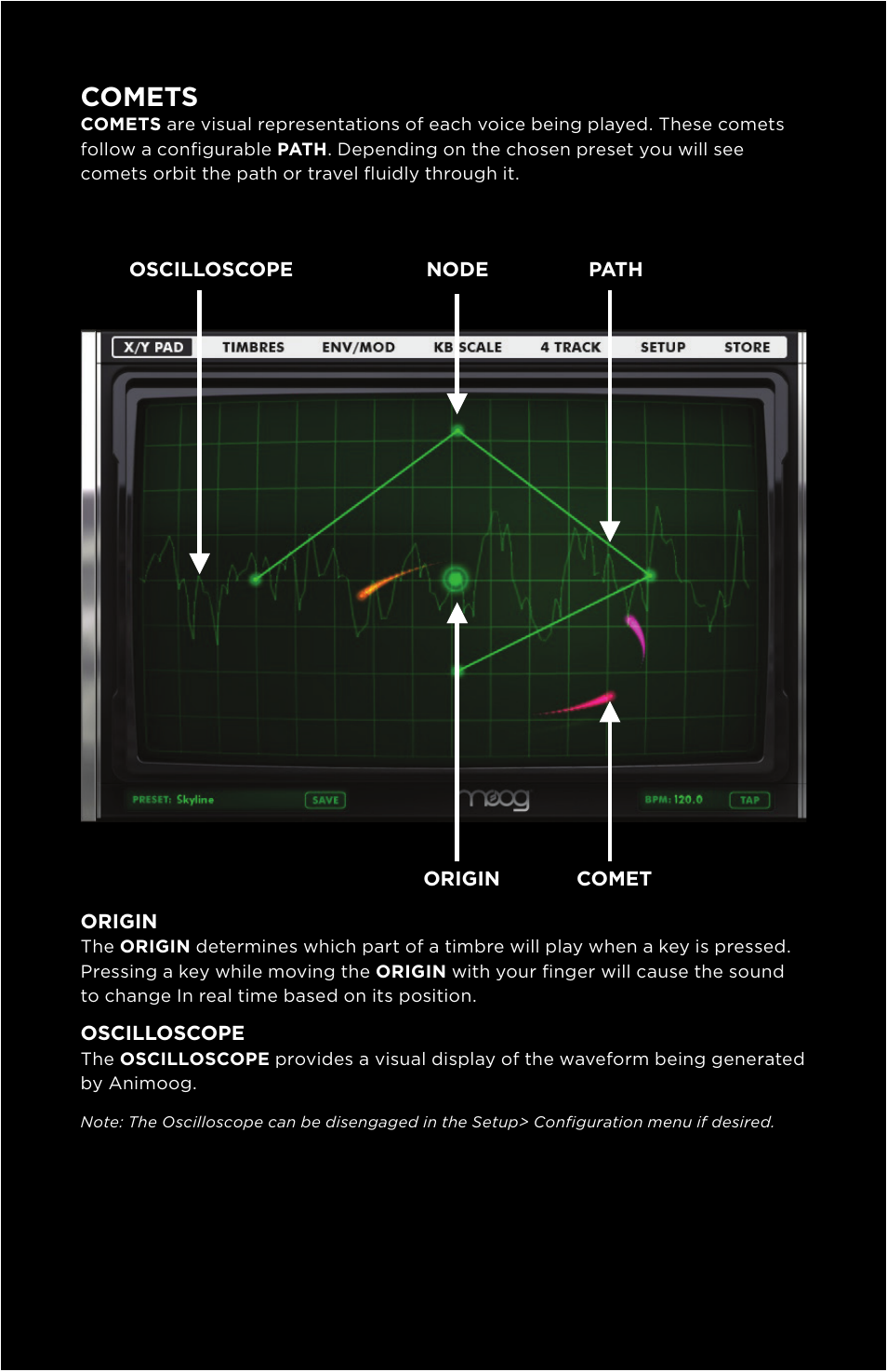 Comets | Moog Music Animoog for iPhone User Manual | Page 3 / 28