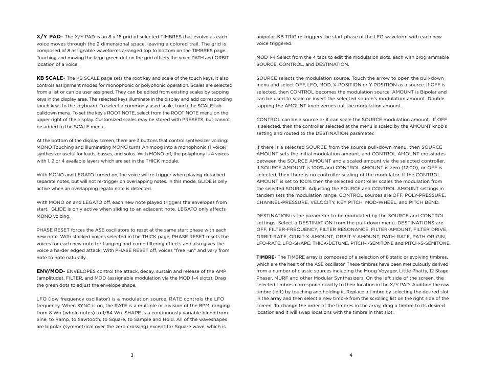 Moog Music Animoog for BlackBerry Z10 User Manual | Page 3 / 4