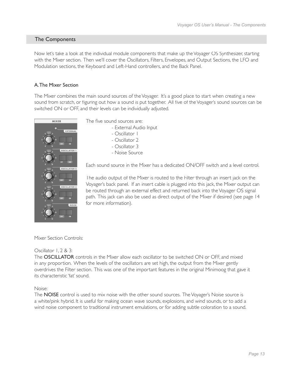 Moog Music Voyager Old School User Manual | Page 11 / 57