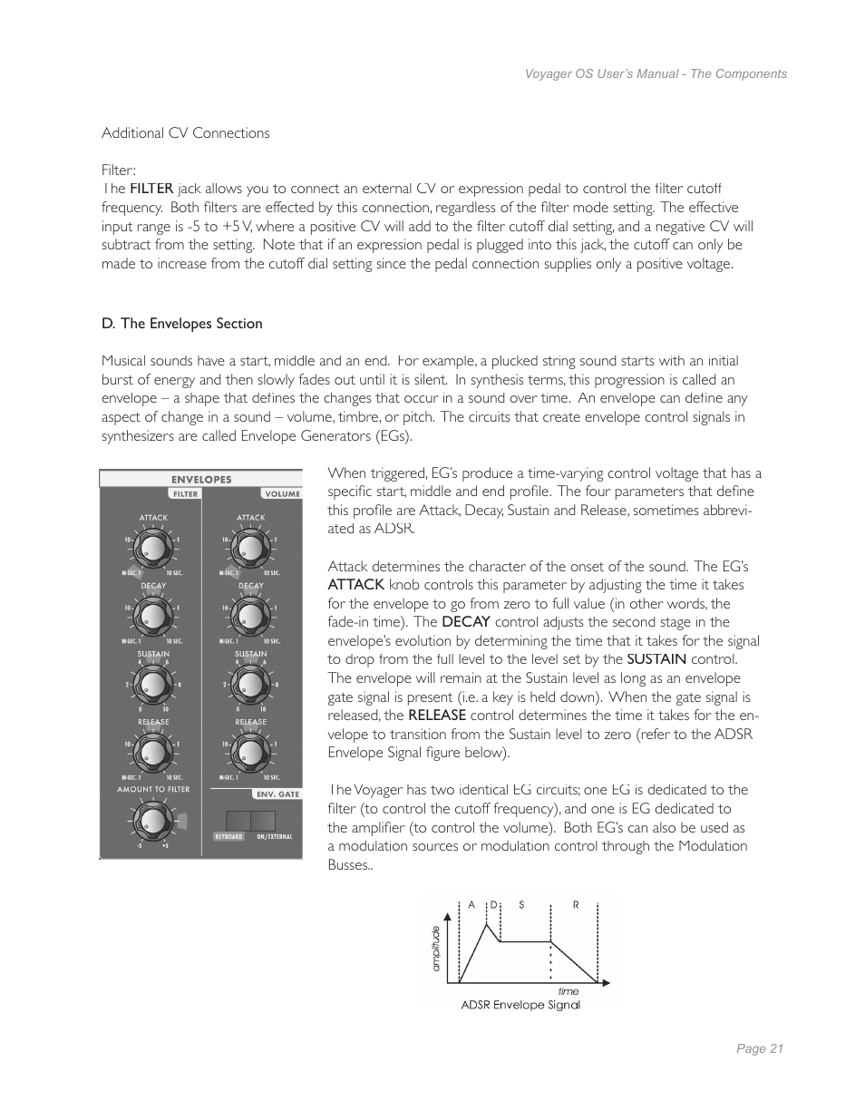 Moog Music Voyager Old School User Manual | Page 19 / 57