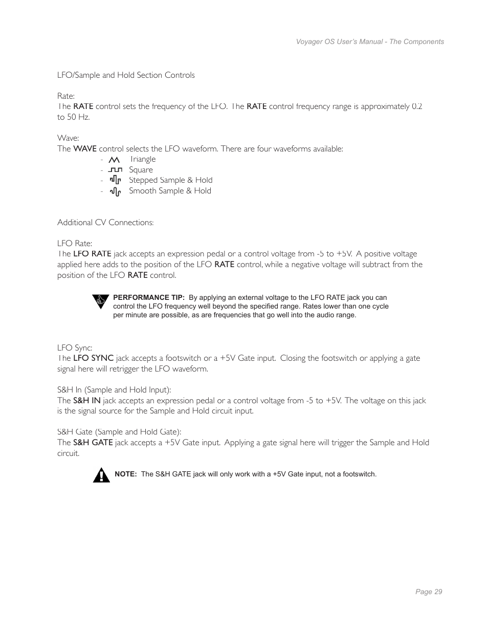 Moog Music Voyager Old School User Manual | Page 27 / 57