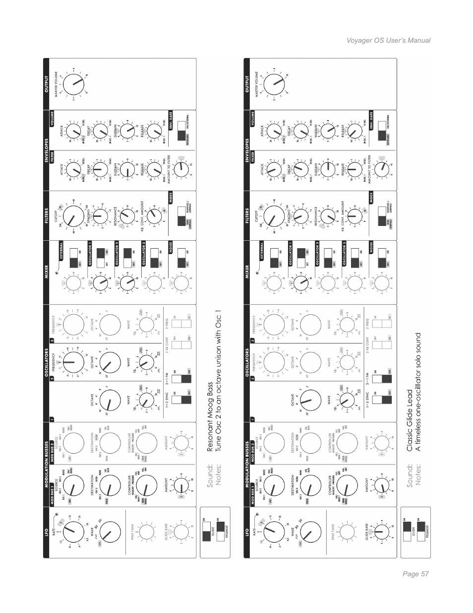 Moog Music Voyager Old School User Manual | Page 55 / 57