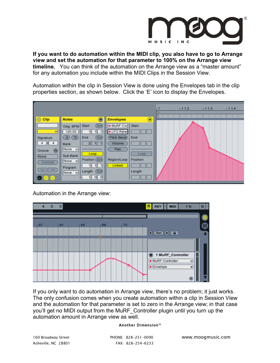 Moog Music VST MuRF Controller User Manual | Page 3 / 4