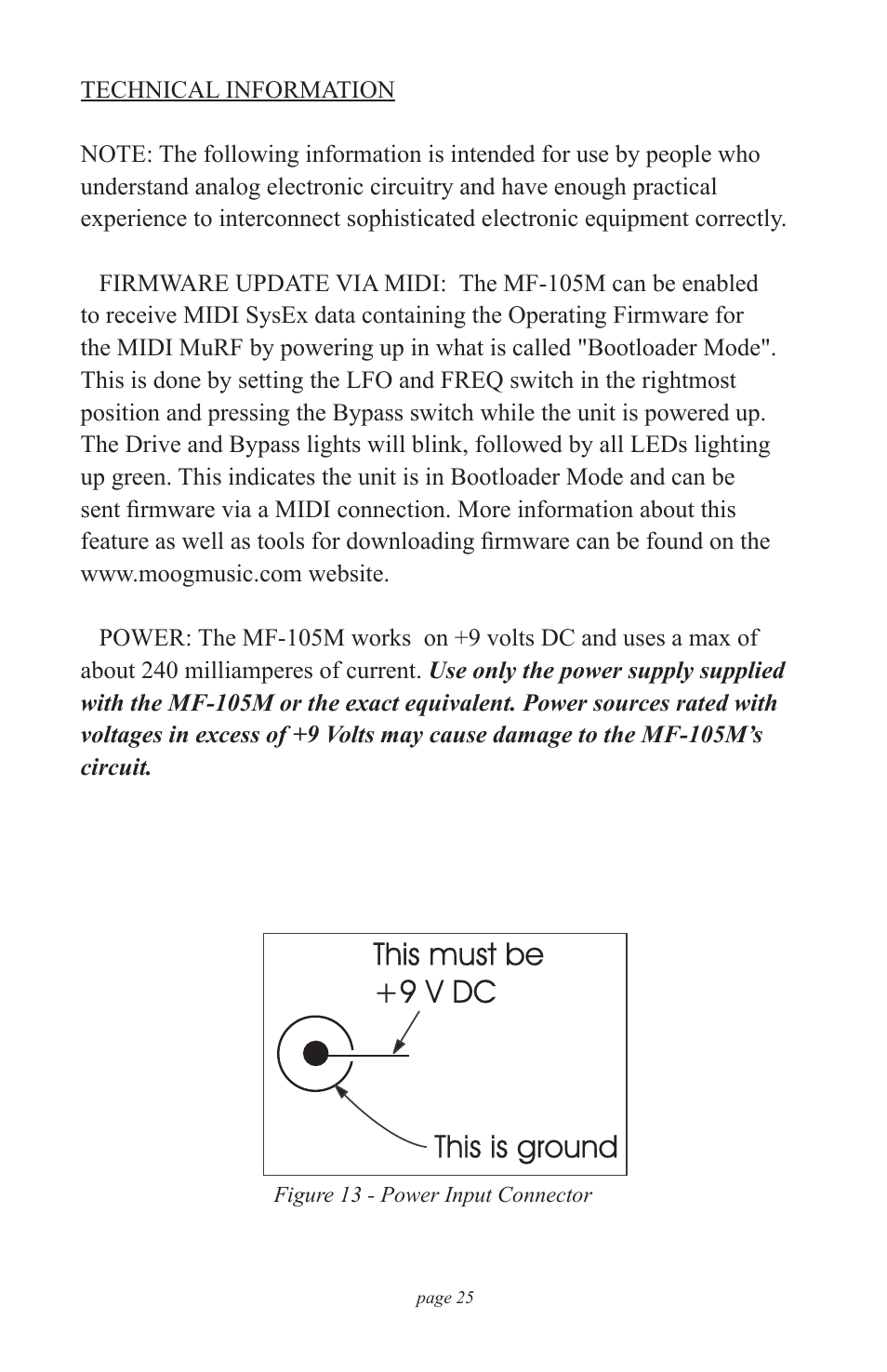 Moog Music MF-105M MIDI MuRF (Manual Addendum - Firmware v1.8) User Manual | Page 25 / 36