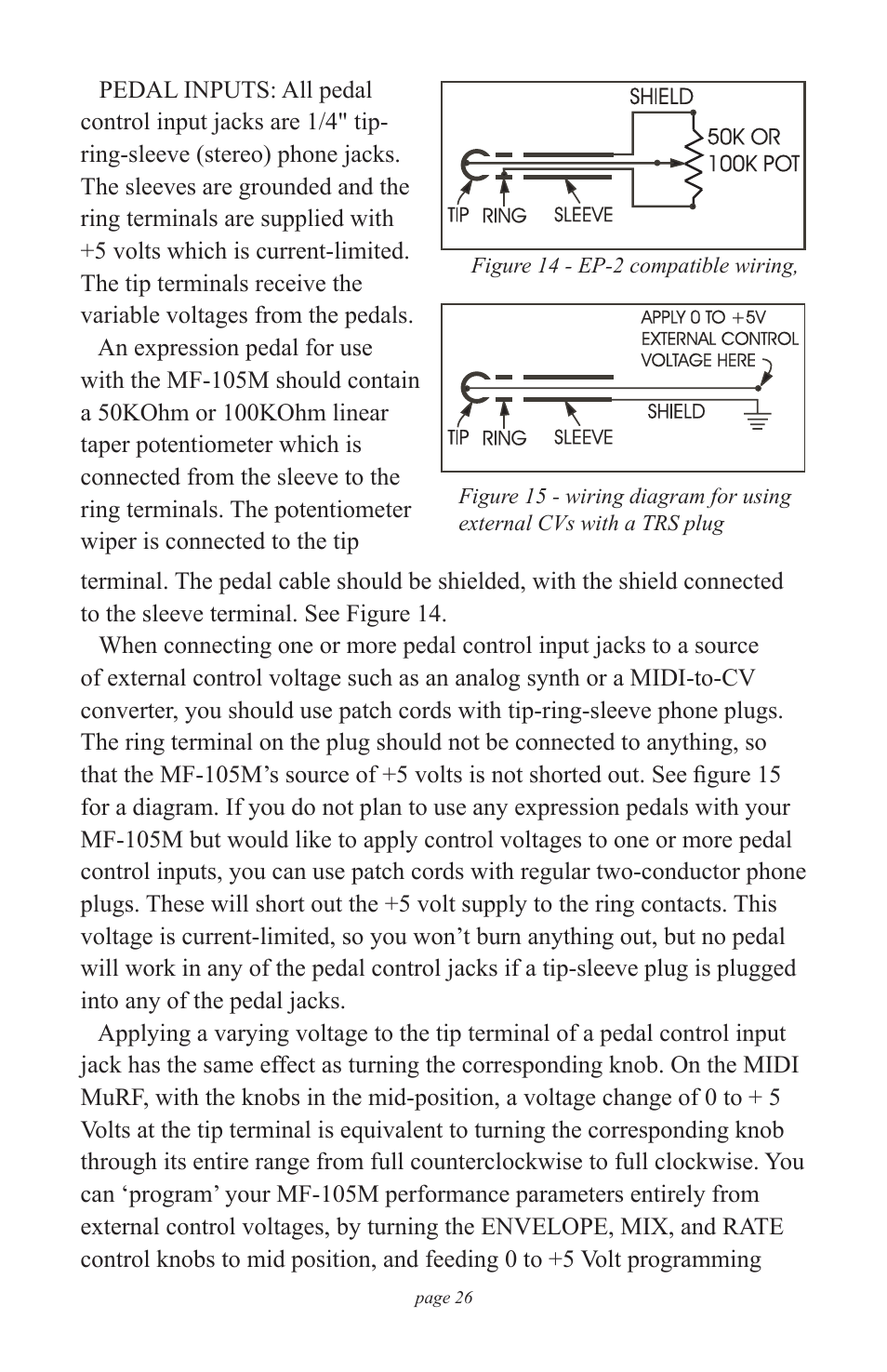 Moog Music MF-105M MIDI MuRF (Manual Addendum - Firmware v1.8) User Manual | Page 26 / 36