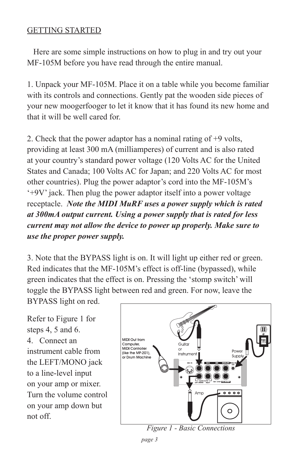 Moog Music MF-105M MIDI MuRF (Manual Addendum - Firmware v1.8) User Manual | Page 3 / 36