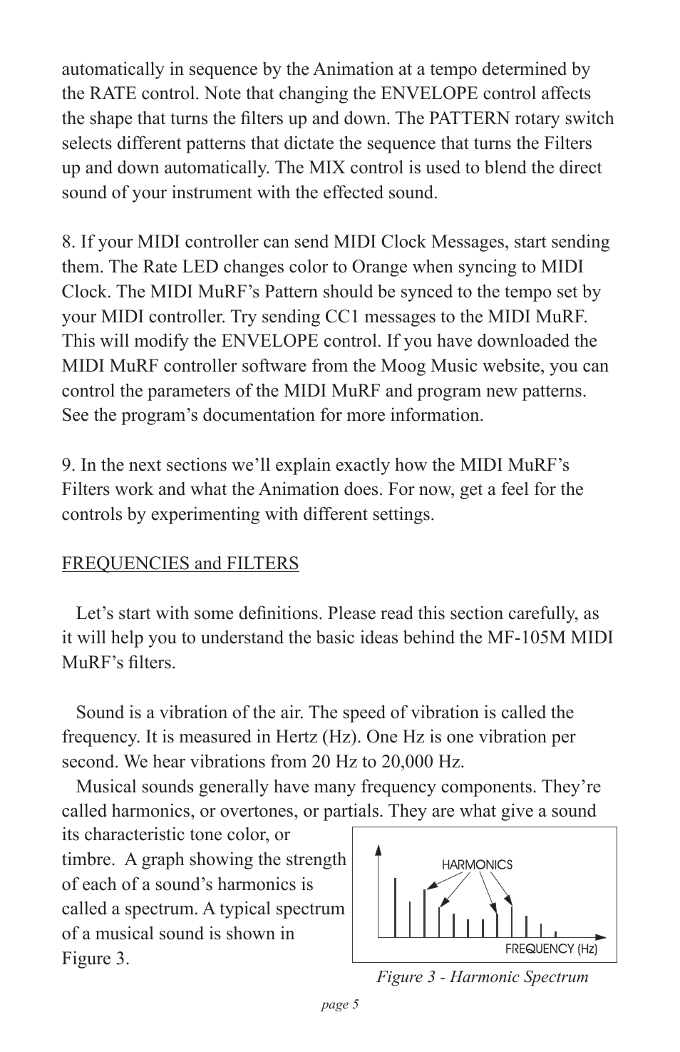 Moog Music MF-105M MIDI MuRF (Manual Addendum - Firmware v1.8) User Manual | Page 5 / 36