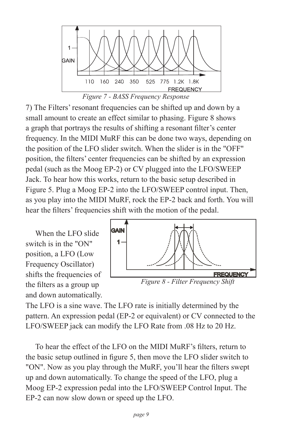 Moog Music MF-105M MIDI MuRF (Manual Addendum - Firmware v1.8) User Manual | Page 9 / 36