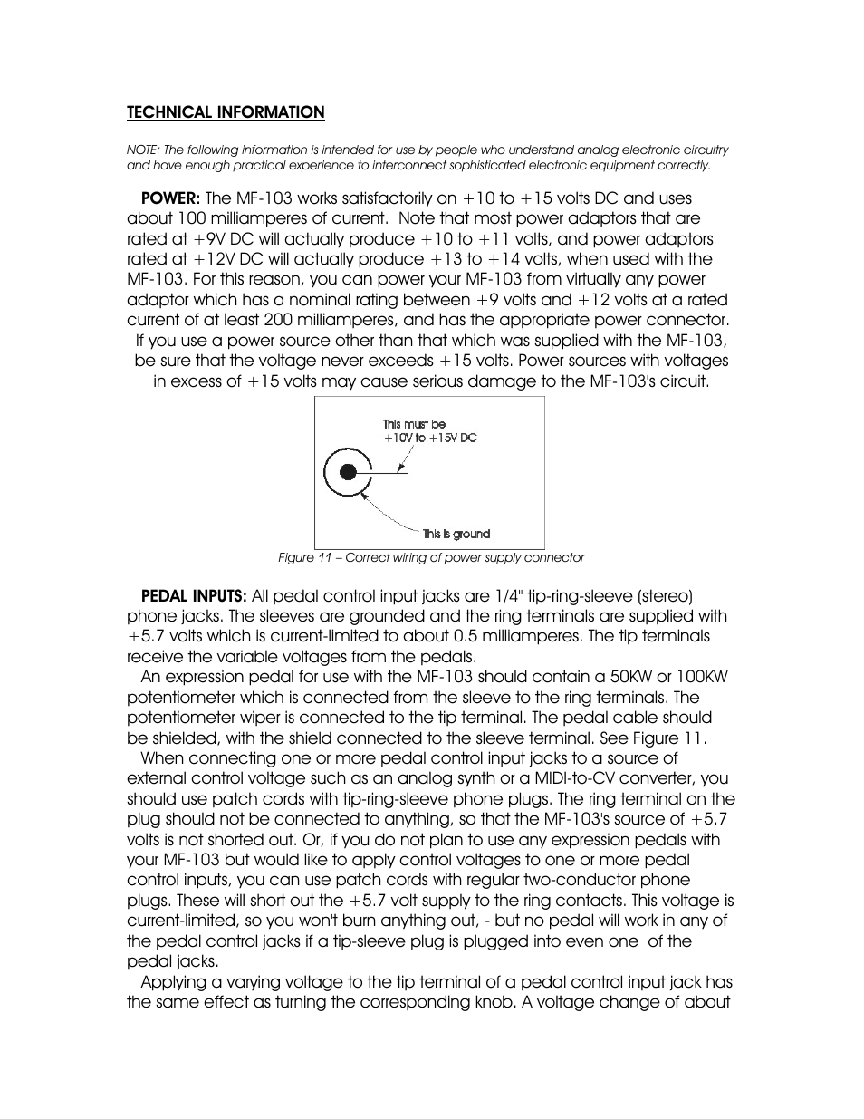 Moog Music MF-103 12-Stage Phaser User Manual | Page 12 / 16