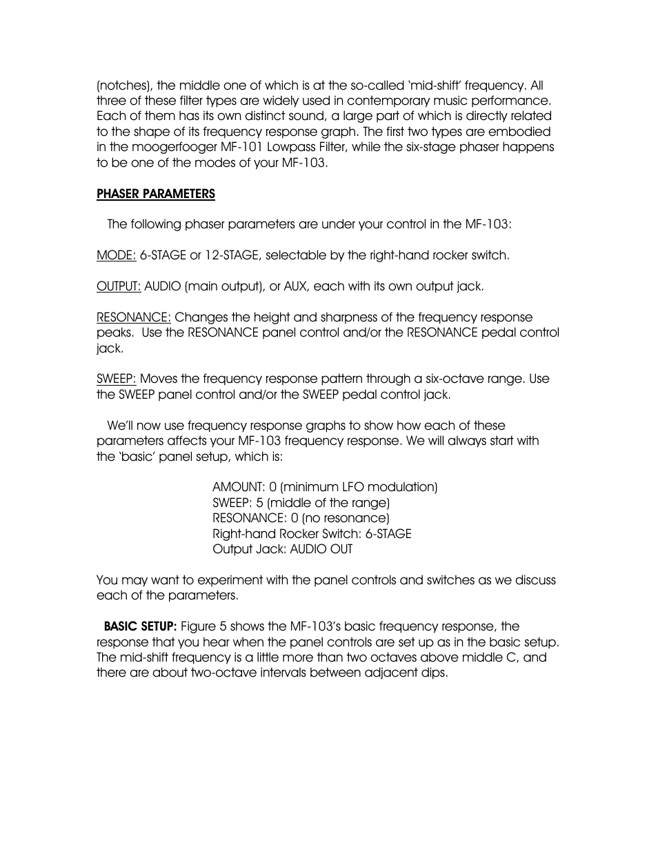 Moog Music MF-103 12-Stage Phaser User Manual | Page 6 / 16