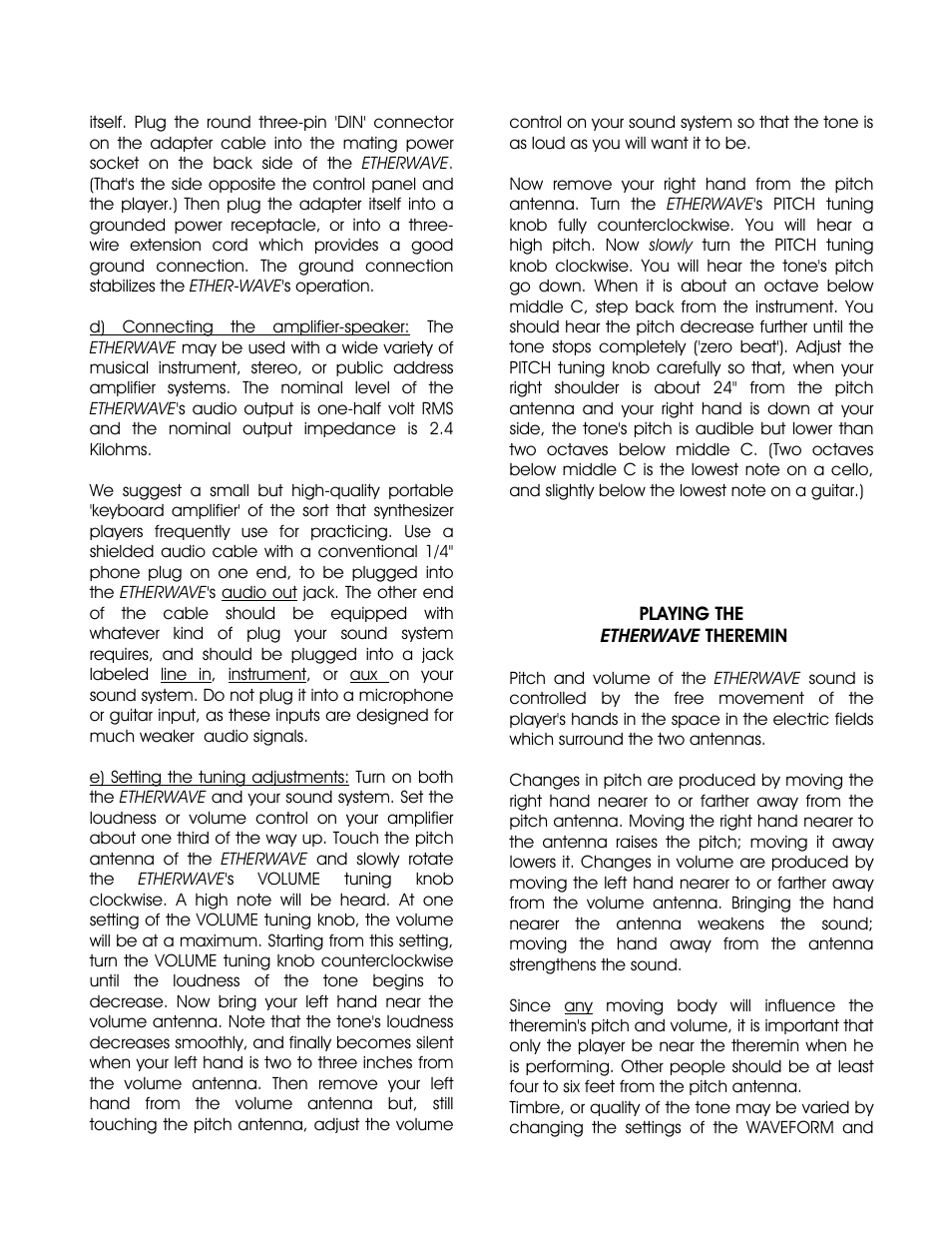 Moog Music Etherwave Plus Kit (Owner's Manual) User Manual | Page 2 / 4