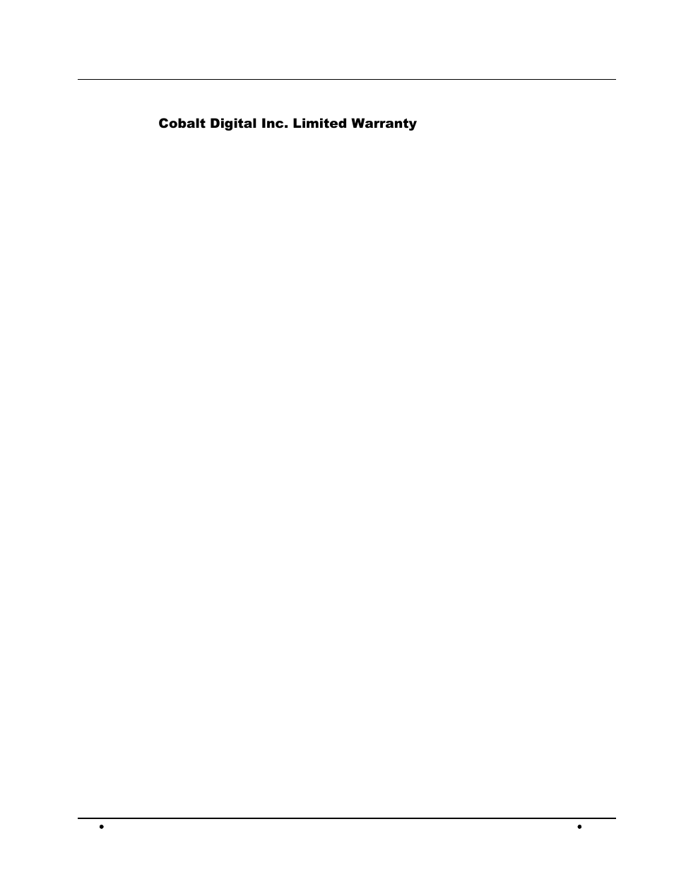 Warranty and repair policy | Cobalt Digital COMPASS 9275 HD_SD-SDI Analog Audio De-Embedder User Manual | Page 45 / 46