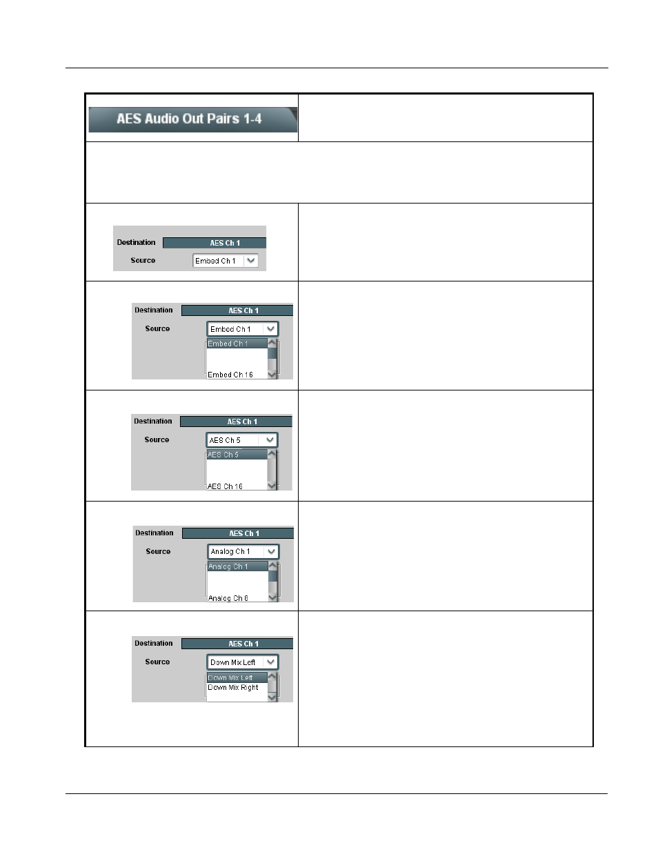 Operating instructions, 9061 function submenu list and descriptions | Cobalt Digital COMPASS 9061 Up_Down_Cross Converter User Manual | Page 83 / 118