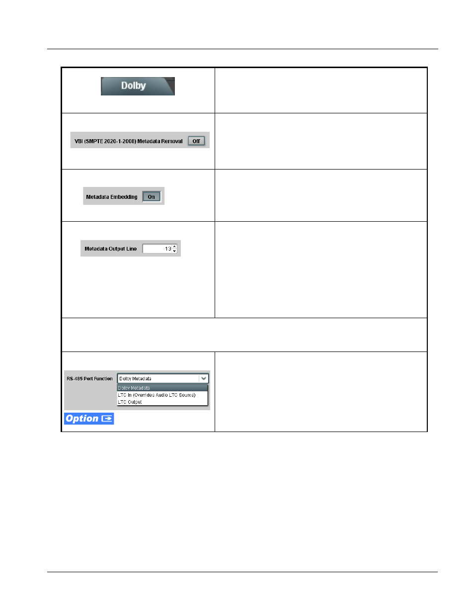 Dolby metadata, Dolby metadata -43, Operating instructions | 9061 function submenu list and descriptions | Cobalt Digital COMPASS 9061 Up_Down_Cross Converter User Manual | Page 87 / 118