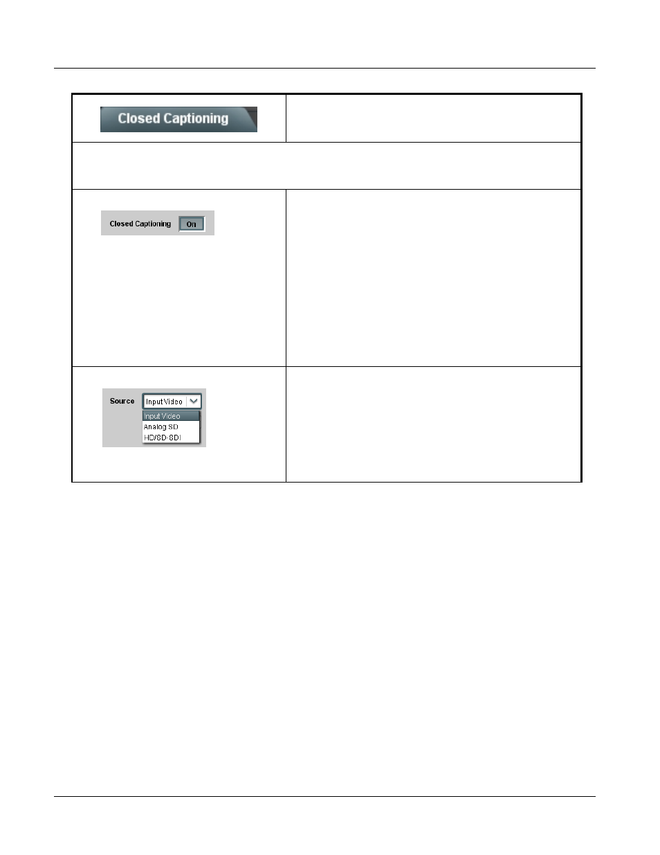 Closed captioning, Closed captioning -44, 9061 function submenu list and descriptions | Cobalt Digital COMPASS 9061 Up_Down_Cross Converter User Manual | Page 88 / 118
