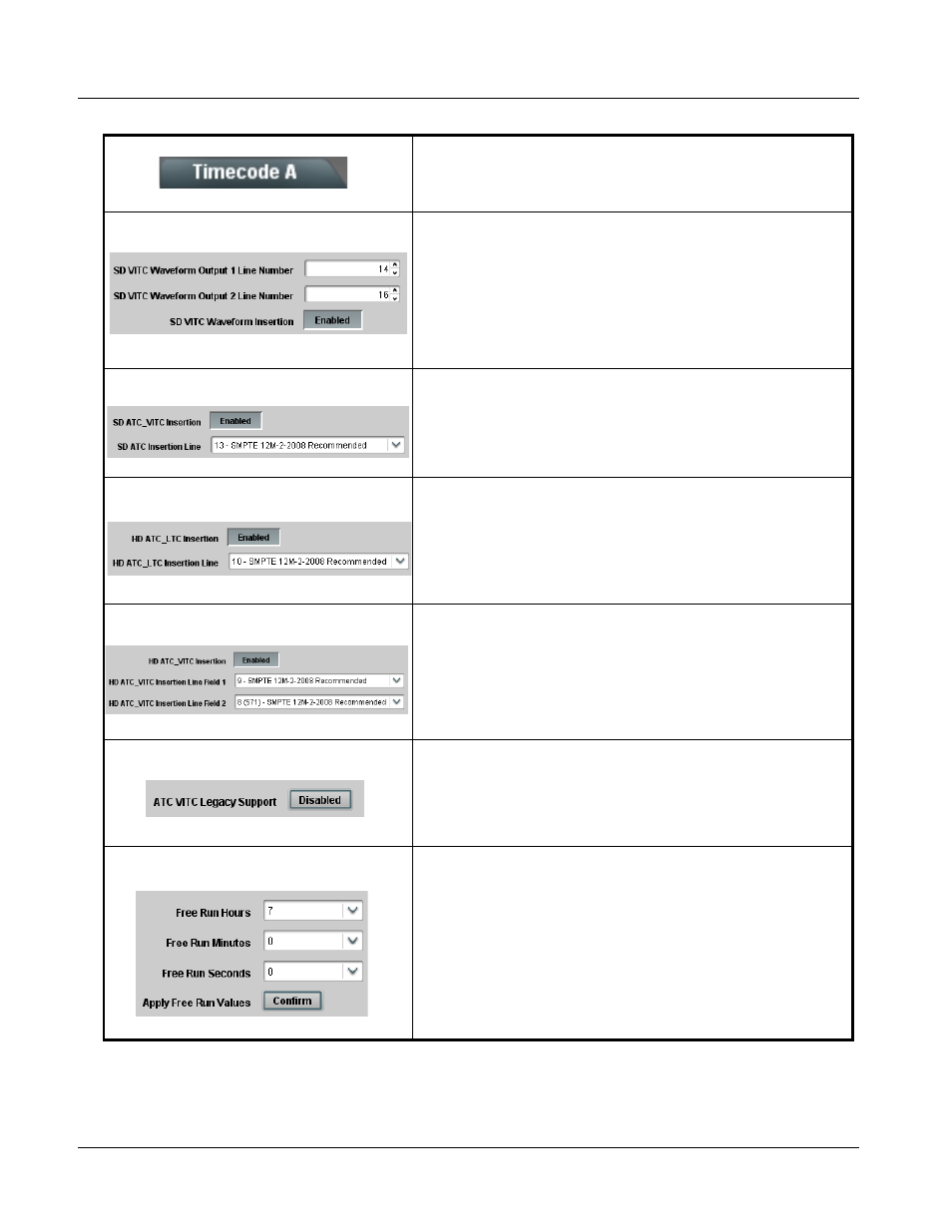 9374-series function submenu list and descriptions | Cobalt Digital COMPASS 9374-EMDE Quad-Stream SDI – AES – MADI Embedder_De-embedder User Manual | Page 54 / 70