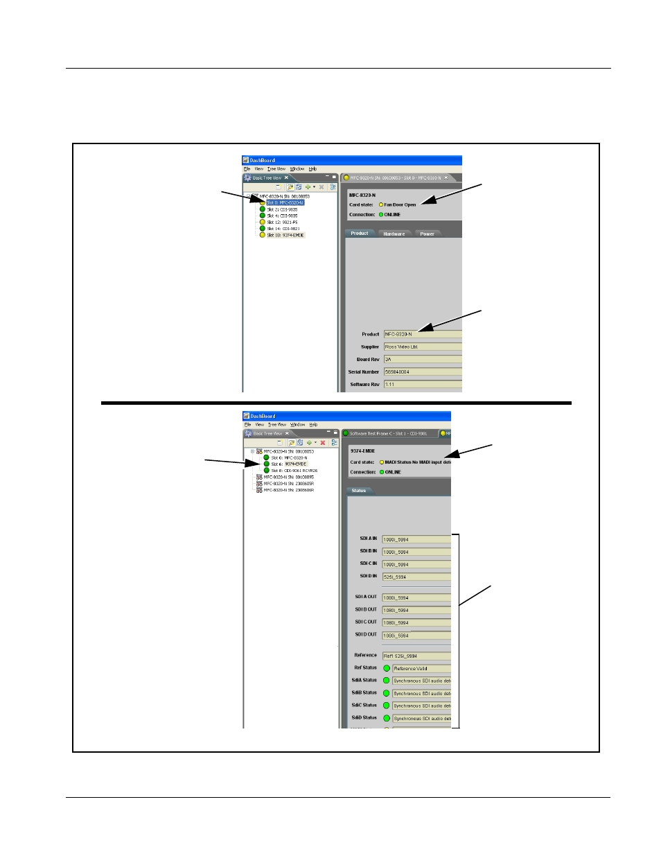 Operating instructions, Troubleshooting | Cobalt Digital COMPASS 9374-EMDE Quad-Stream SDI – AES – MADI Embedder_De-embedder User Manual | Page 65 / 70