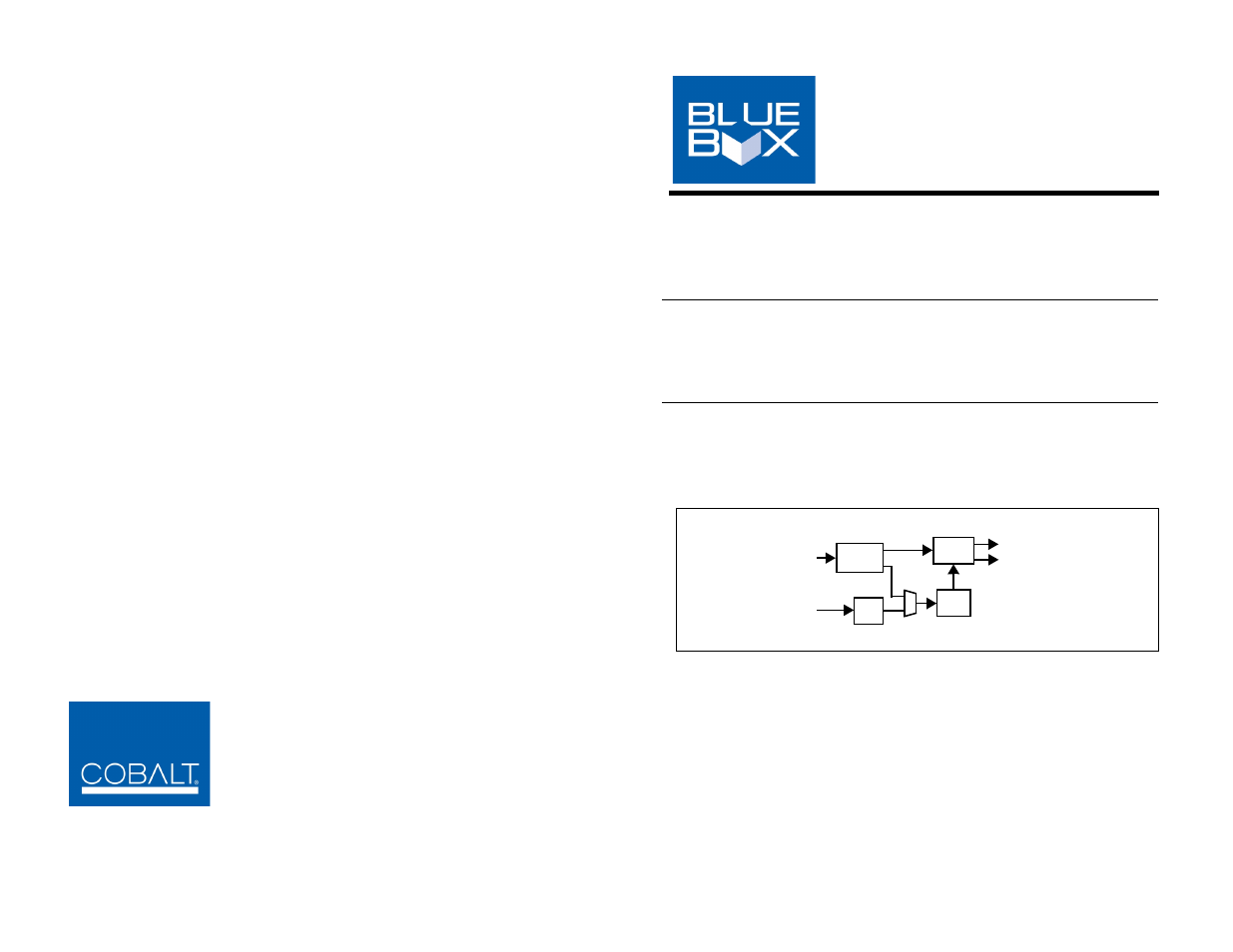 Cobalt Digital BLUE BOX GROUP HDMI-To-SDI HDMI-to-3G_HD_SD-SDI User Manual | 2 pages