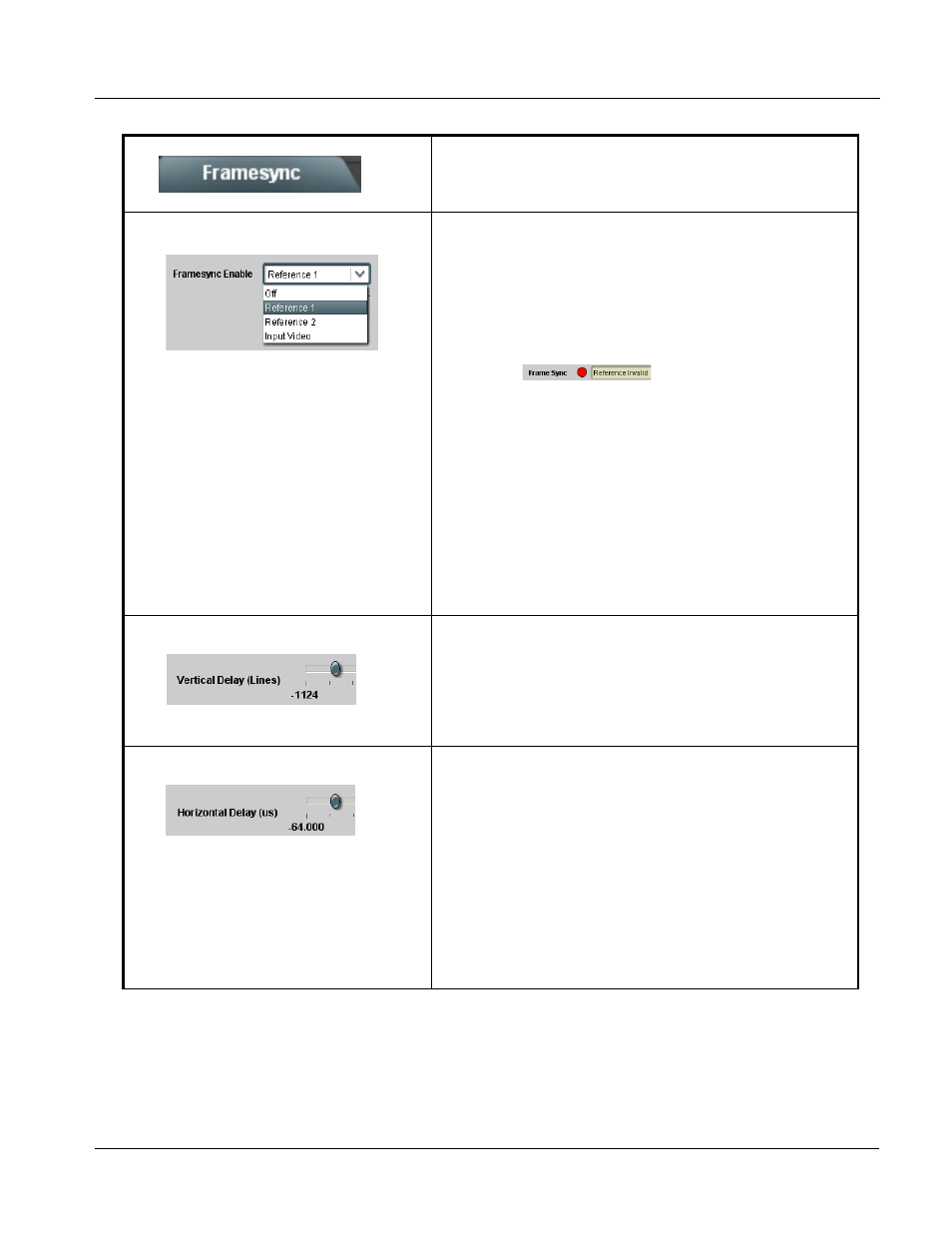 Framesync, Framesync -15, Operating instructions | 9083 function submenu list and descriptions | Cobalt Digital COMPASS 9083 HD_SD Frame Sync User Manual | Page 57 / 106